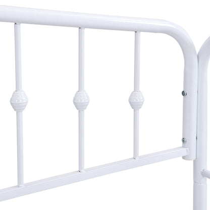 Zee Twin Size Metal Daybed with 2 Drawers - White