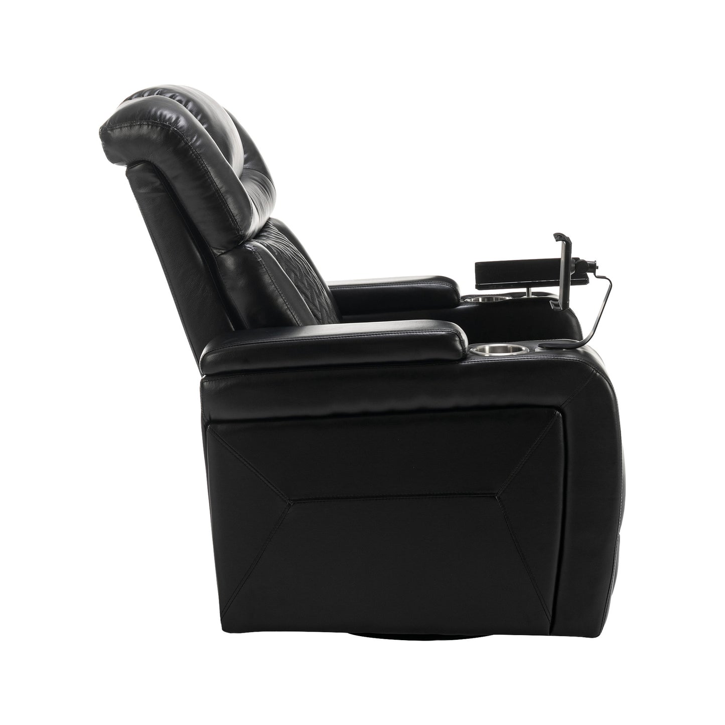 Comfort Max 270 Degree Swivel Power Recliner - Black