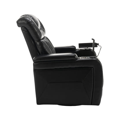 Comfort Max 270 Degree Swivel Power Recliner - Black