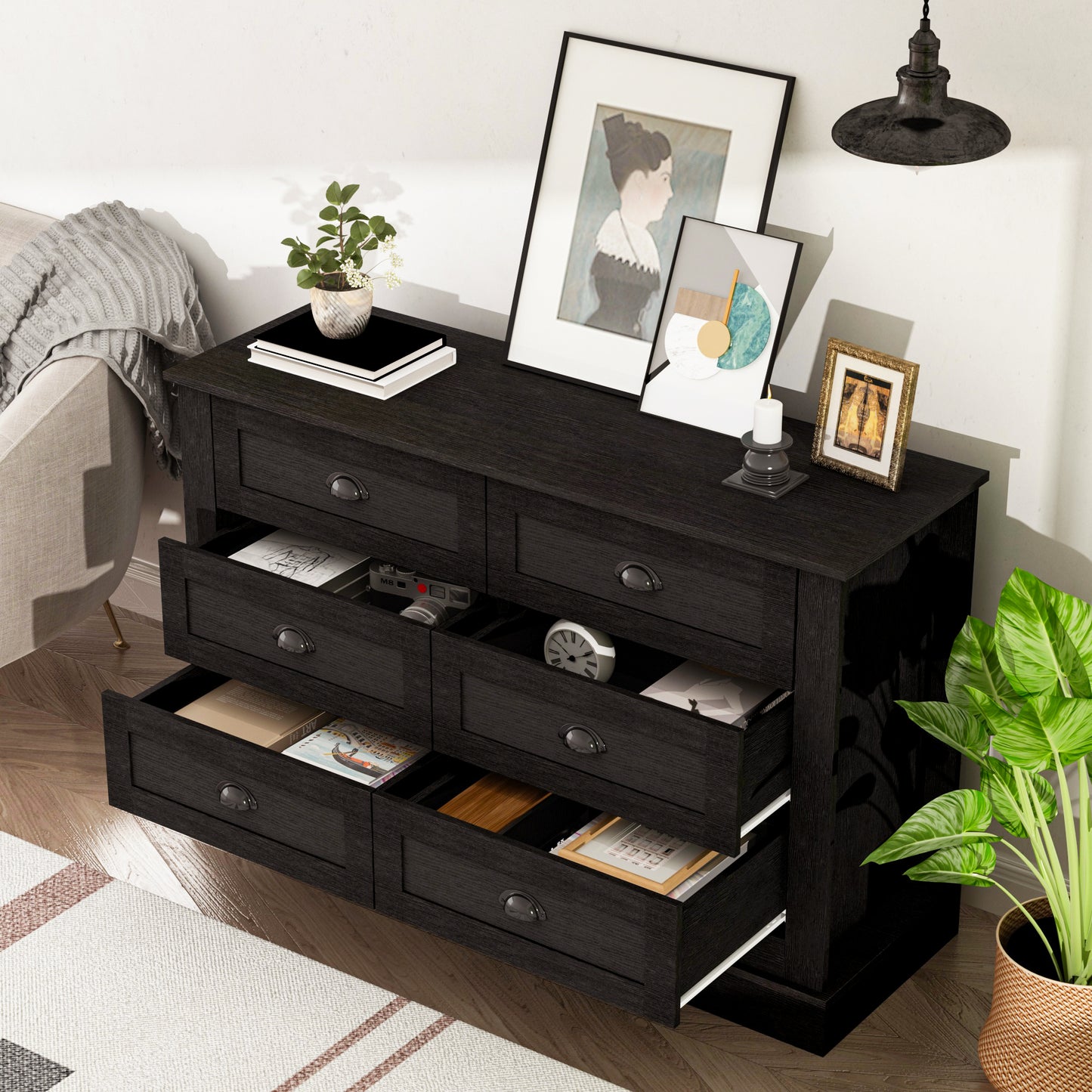 Knott Sideboard Cabinet - Dark Gray