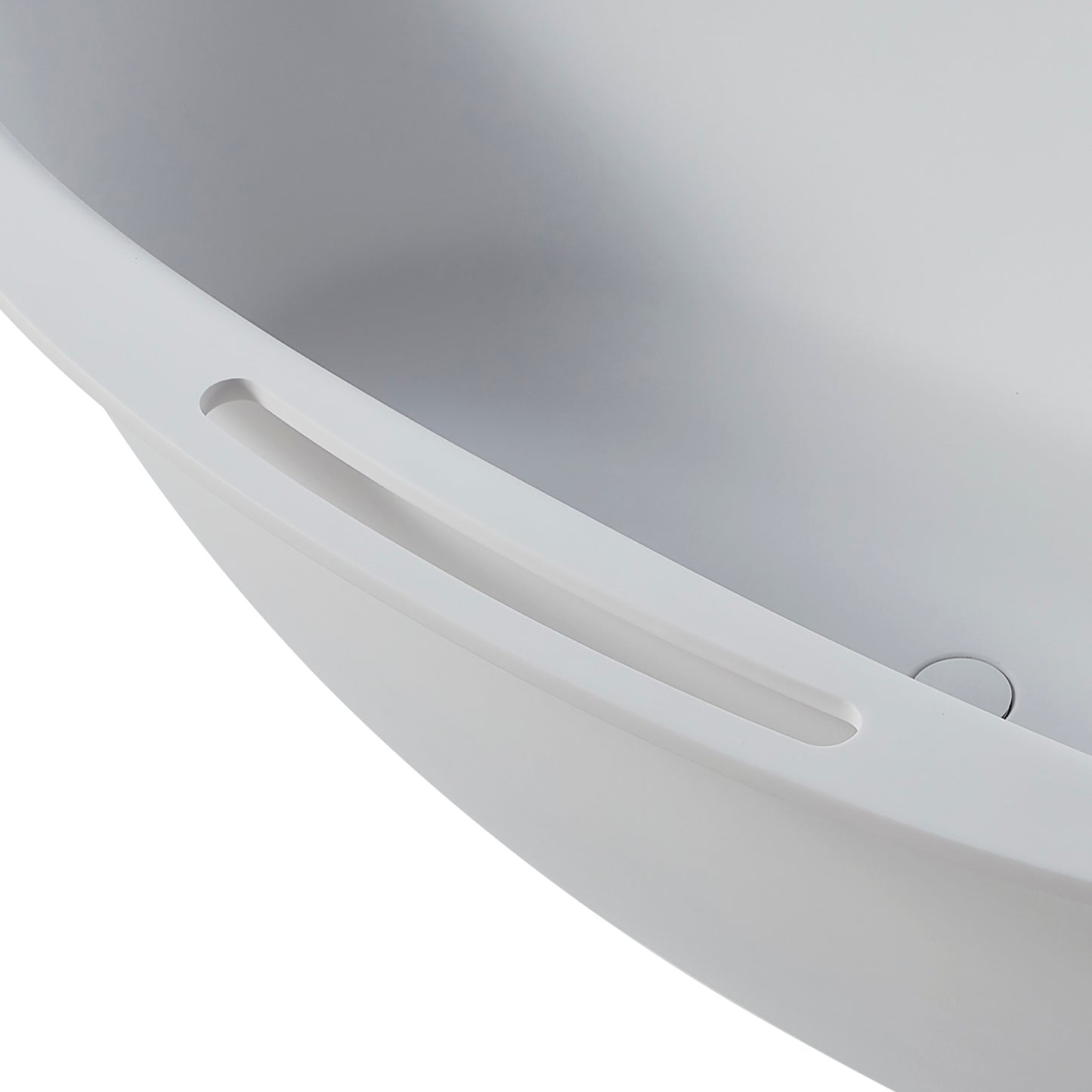 Rossi Solid Surface Freestanding Bathtub - White