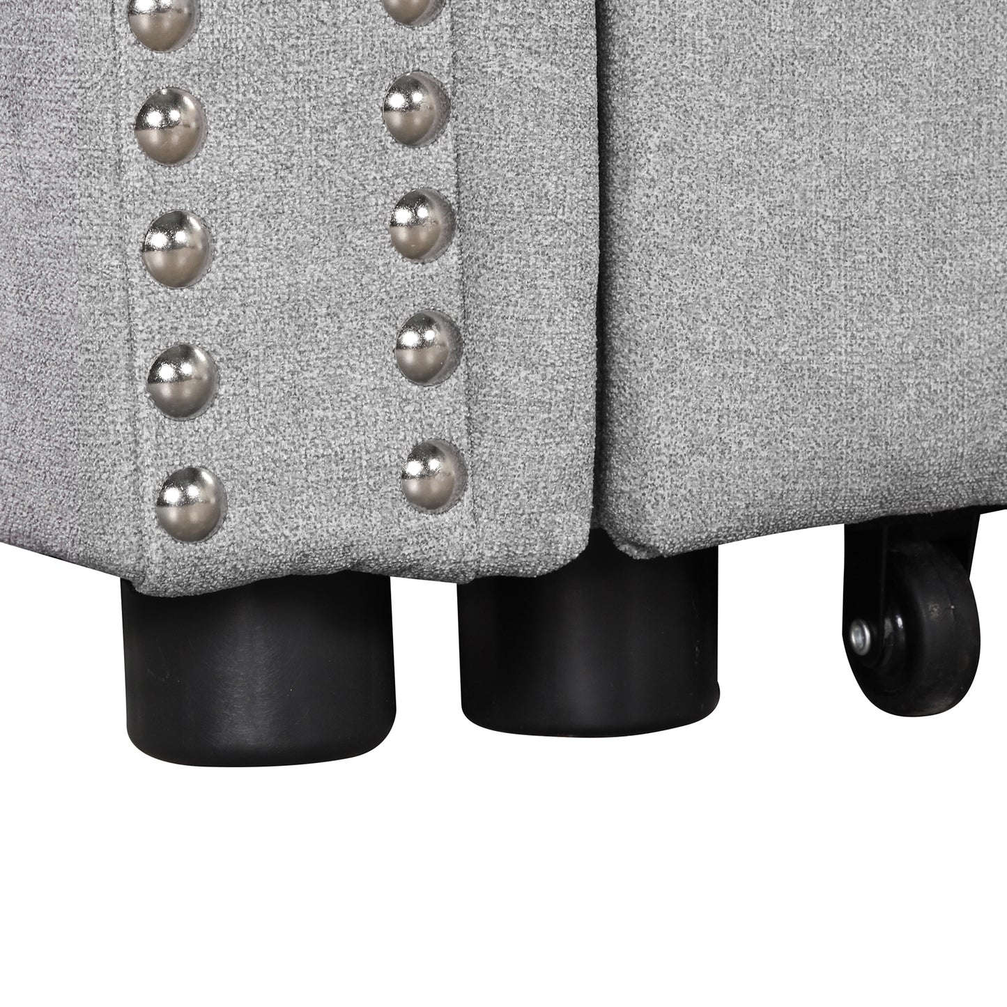 Otto Convertible Sleeper Sofa Bed W Storage - Gray