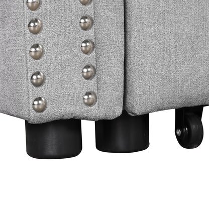 Otto Convertible Sleeper Sofa Bed W Storage - Gray