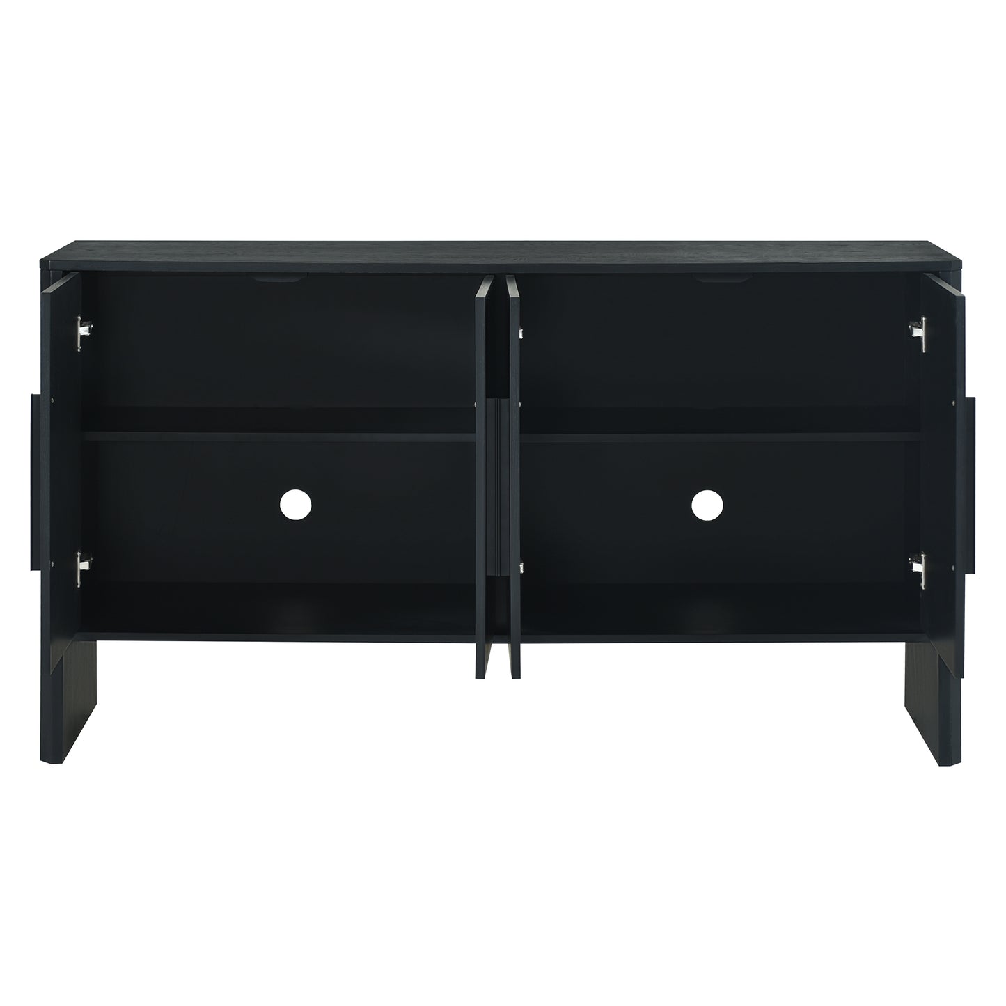 Miya Retro Sideboard Buffet - Black