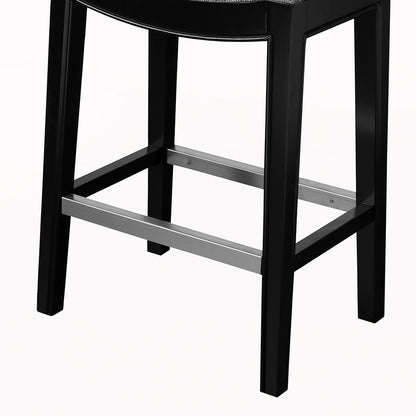 Saddle Counter Stool  - Gray