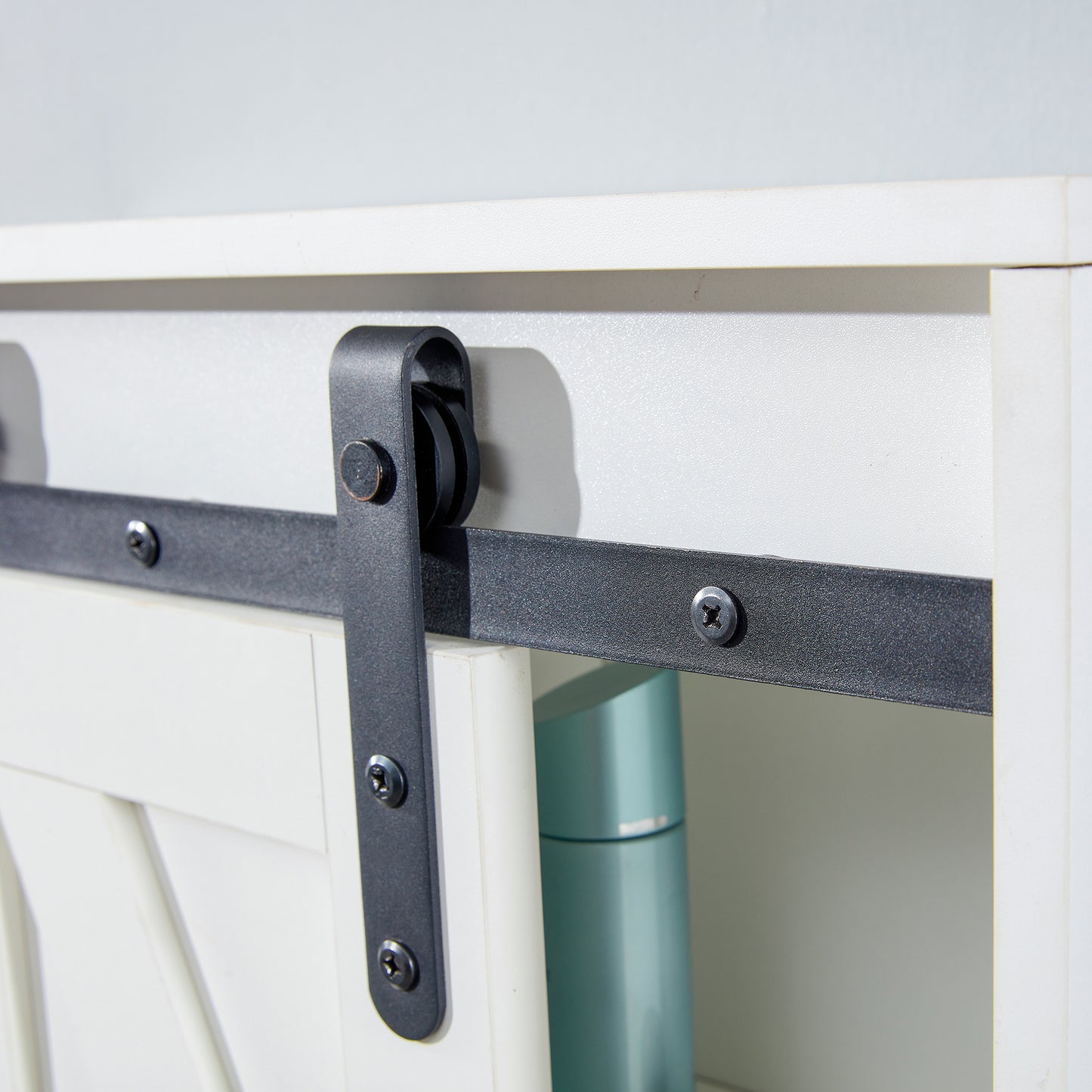 Lumber Wood  Storage Cabinet - White