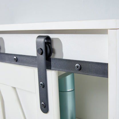 Lumber Wood  Storage Cabinet - White