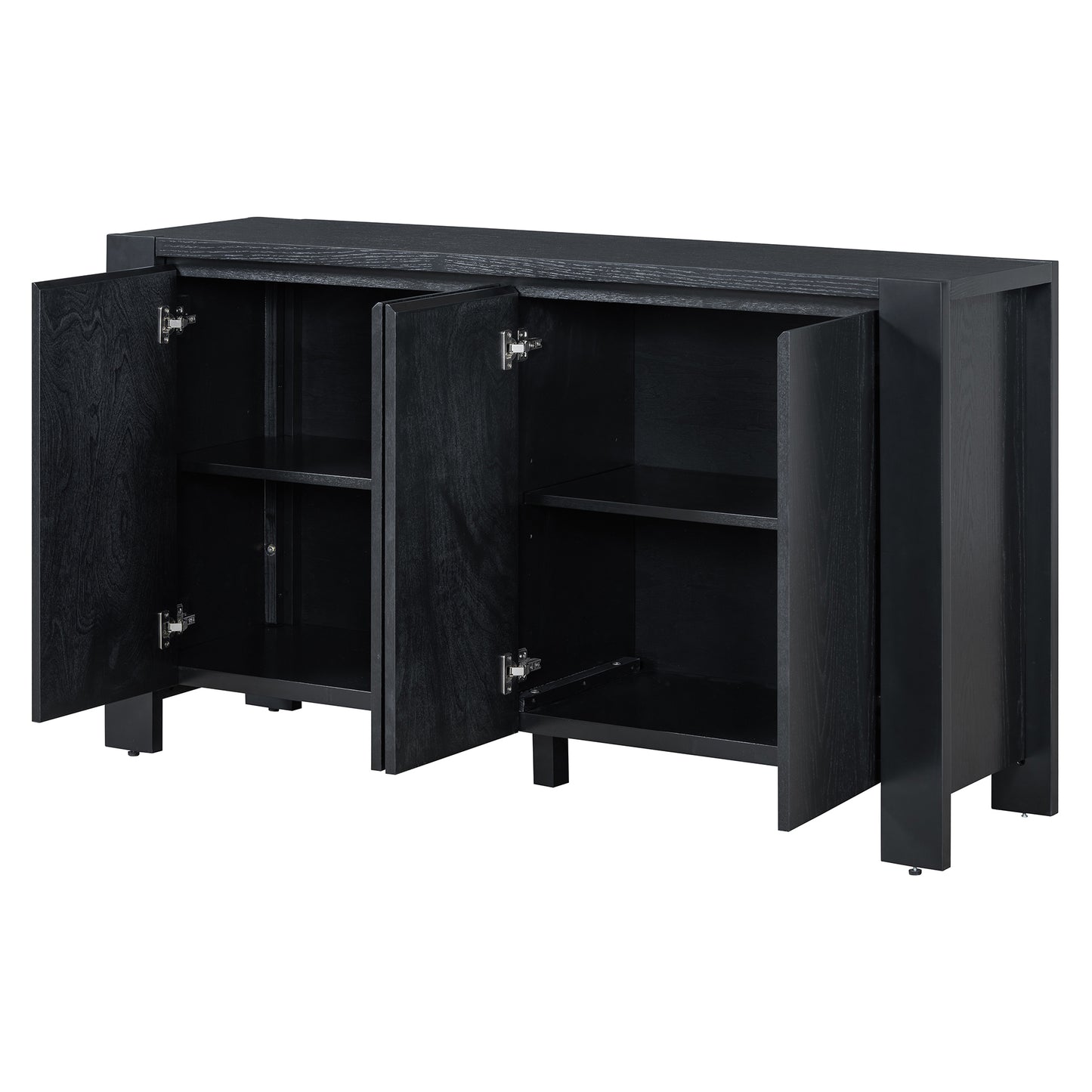 Cruz 4-door Sideboard - Black