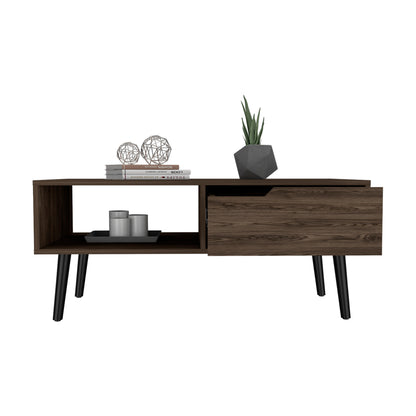 Piercey Coffee Table - Dark Walnut