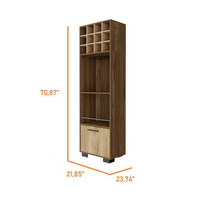 Jackson 12-Bottle 2-Shelf 1-Drawer Bar Cabinet