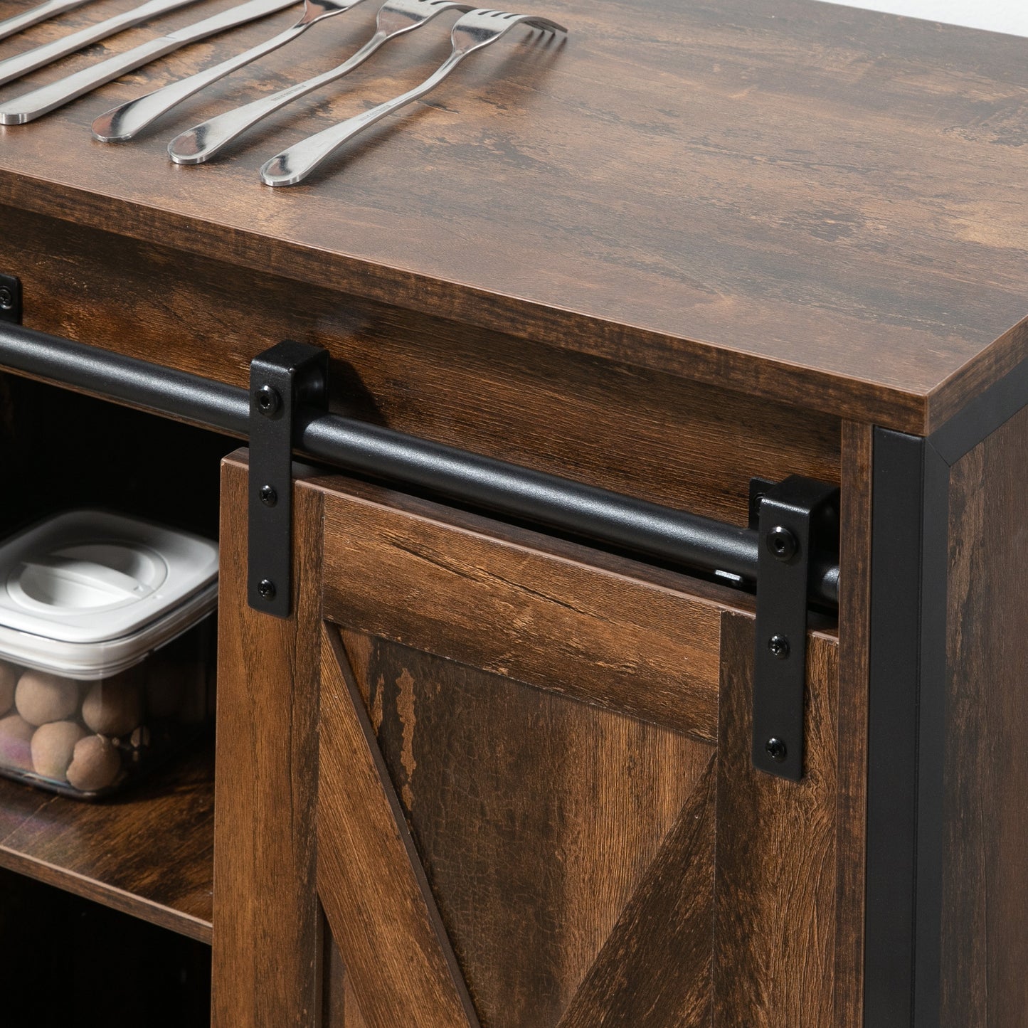 Decora Industrial Sideboard Buffet Cabinet