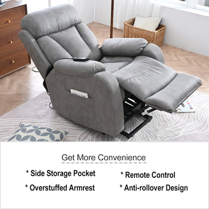 Rios Lift Chair Recliner - Light Gray
