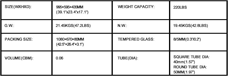 Asha Glass Coffee Table