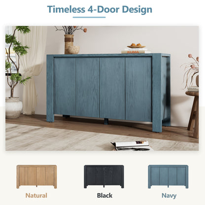Cruz 4-door Sideboard - Navy Blue