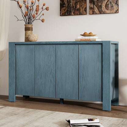 Cruz 4-door Sideboard - Navy Blue