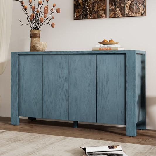 Cruz 4-door Sideboard - Navy Blue