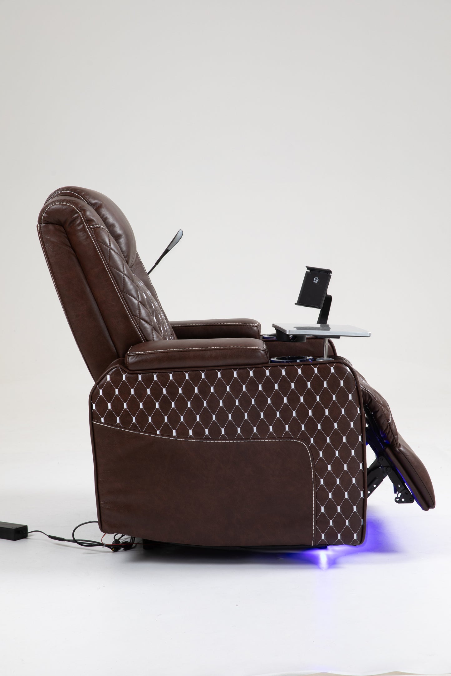 Warner One Power Recliner with Multifunctional Features - Brown
