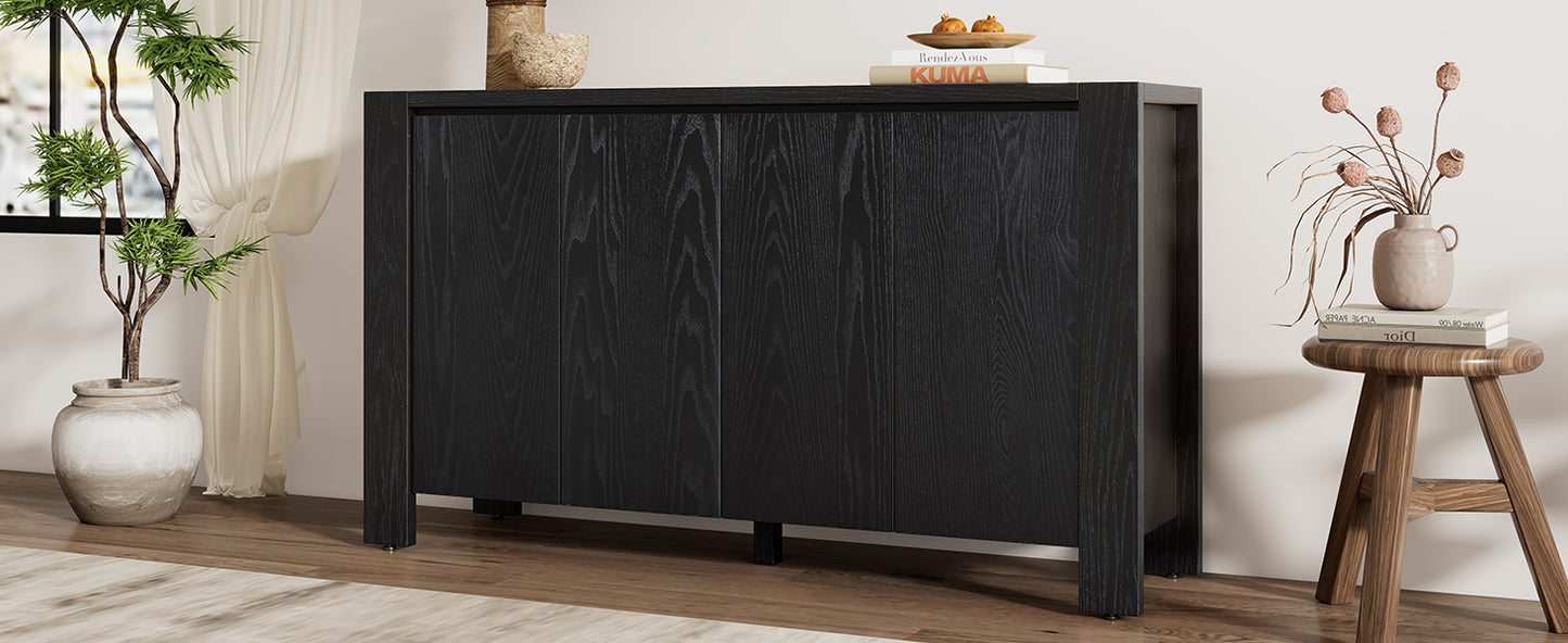 Cruz 4-door Sideboard - Black
