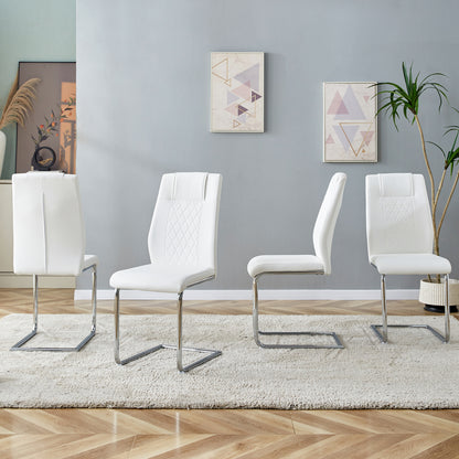 Skye Dining Chair Metal Leg (Set of 4) - White