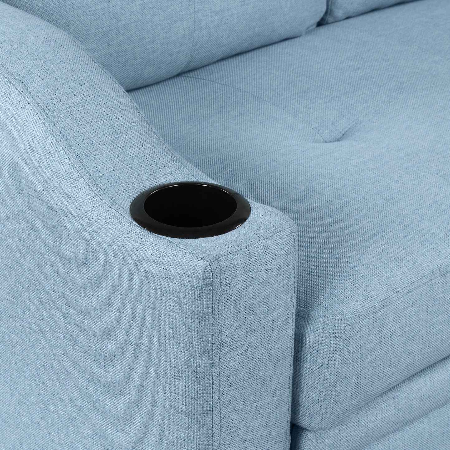 Oris Padded Pull Out Sofa Bed - Blue