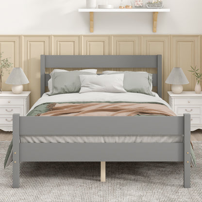 Saba Full Size Platform Bed Frame - Gray