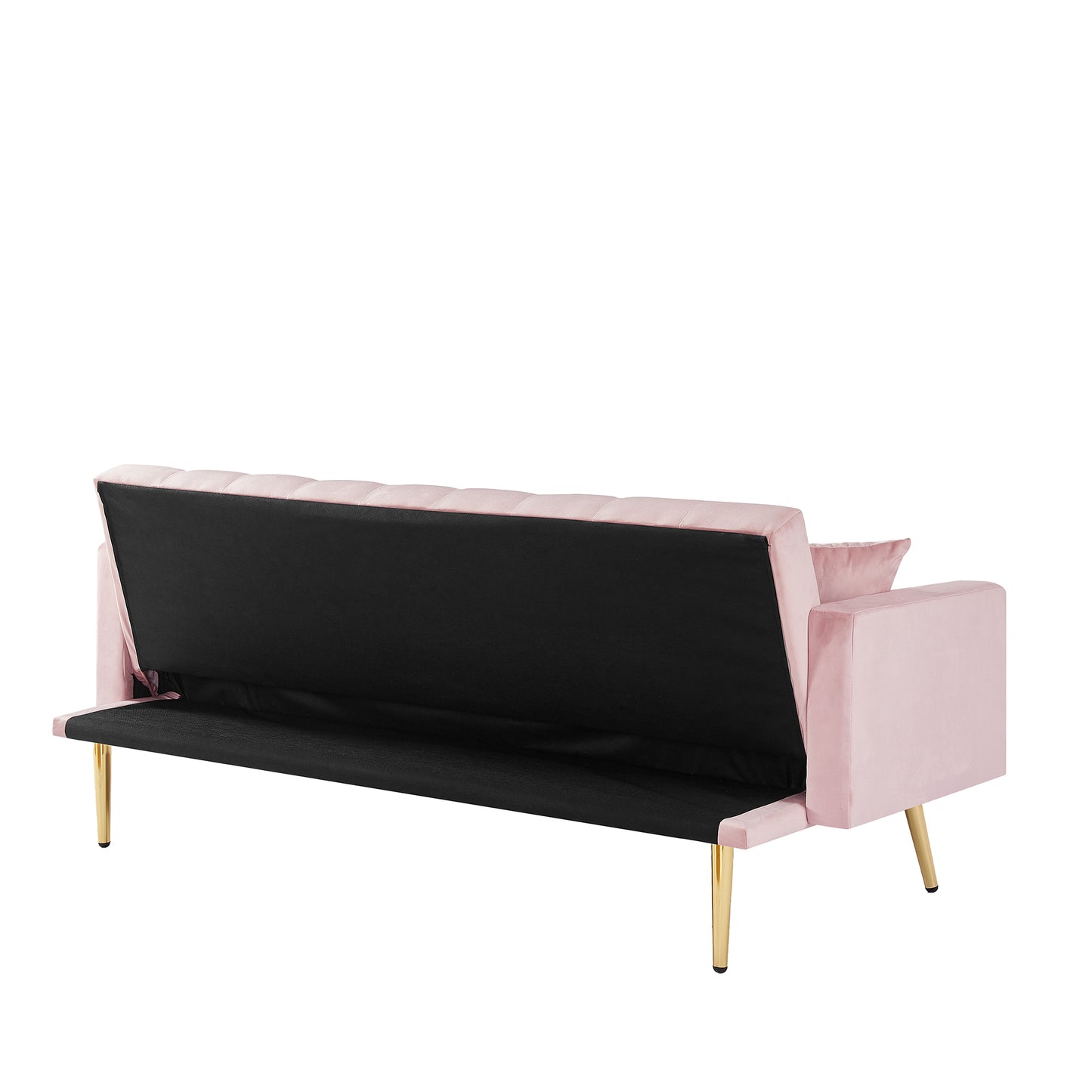 Coney Convertible Folding Futon Sofa Bed - Pink