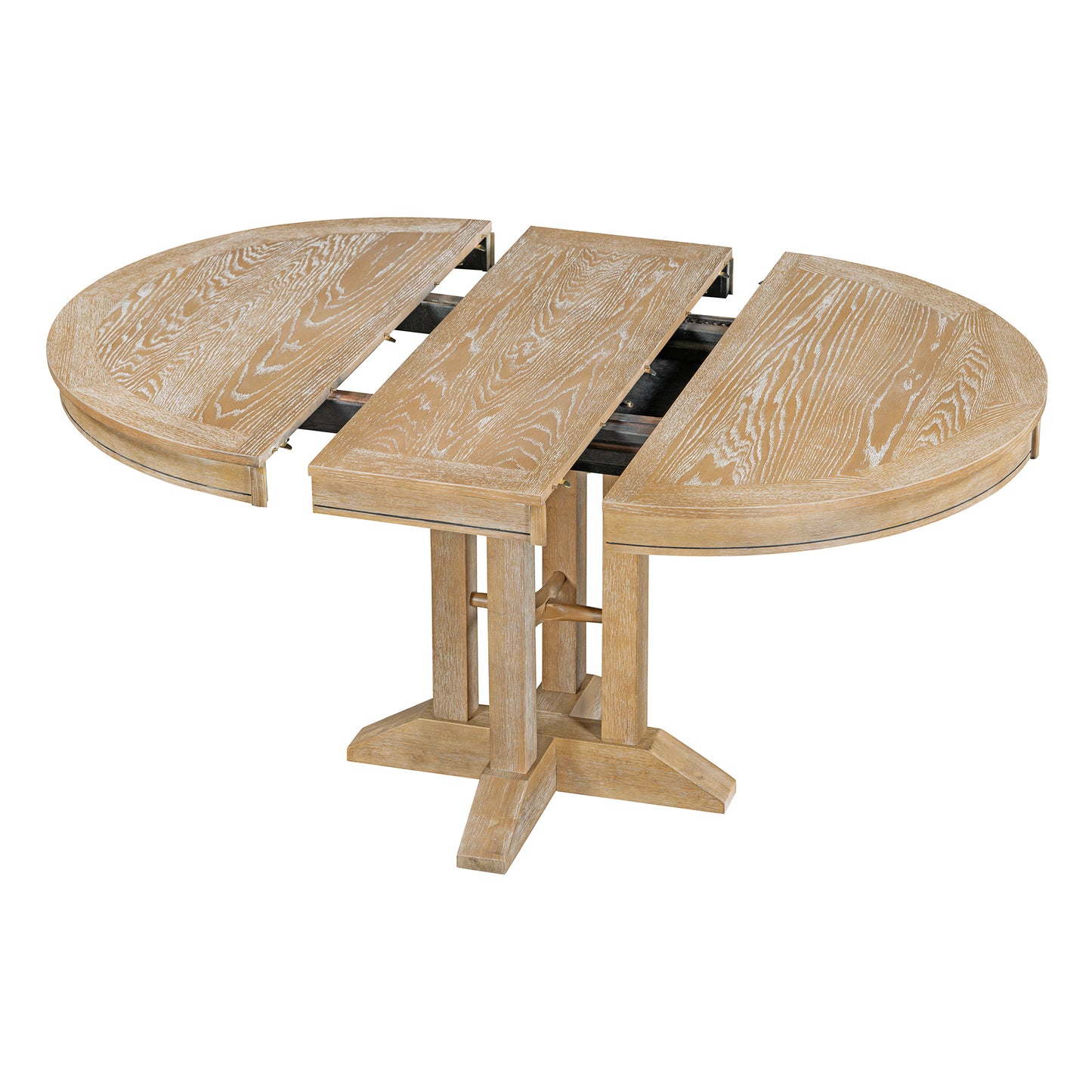 Alba 5pc Dining Set Extendable Table 4x Side Chairs - Natural