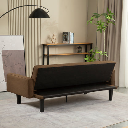 Aziza Convertible Sofa Bed - Dark Brown
