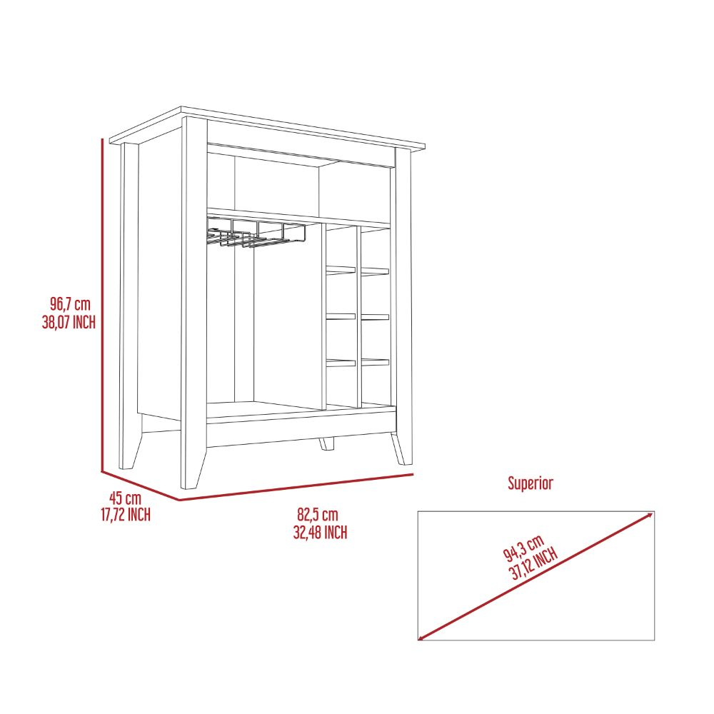 Mojito Bar Cabinet - Black