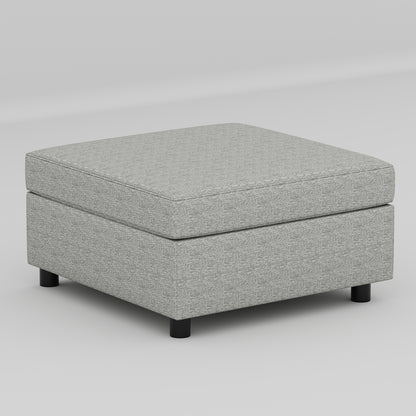 Keen Loveseat  With Ottoman - Gray