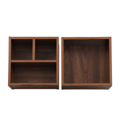 Duo Max Coffee Table - White&Walnut