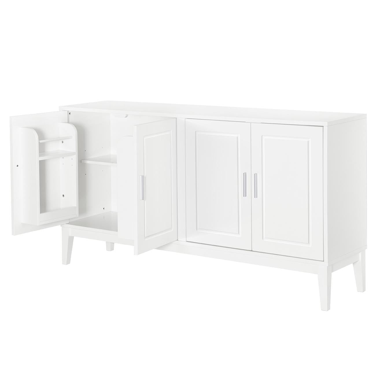 Sonia 4-Door Sideboard Buffet - White