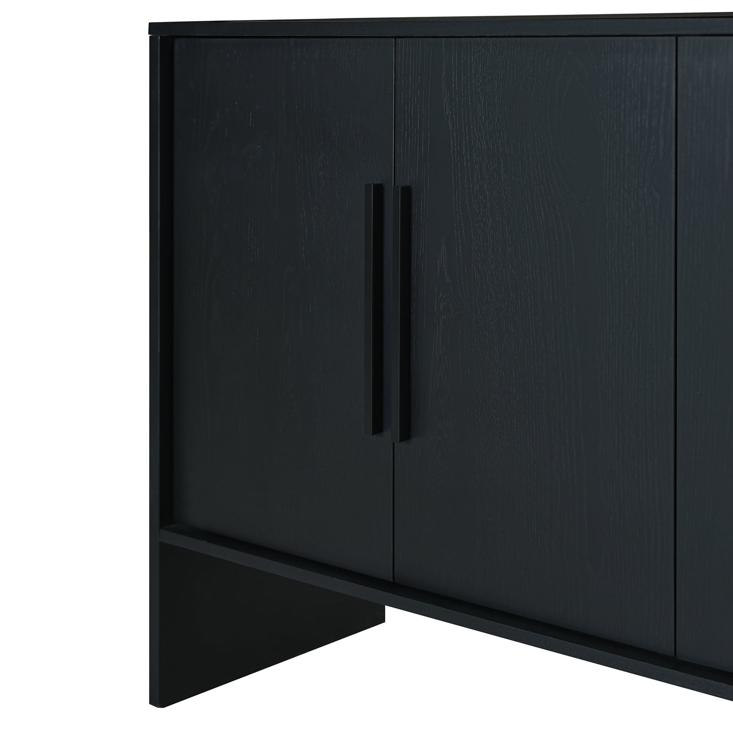 Miya Retro Sideboard Buffet - Black