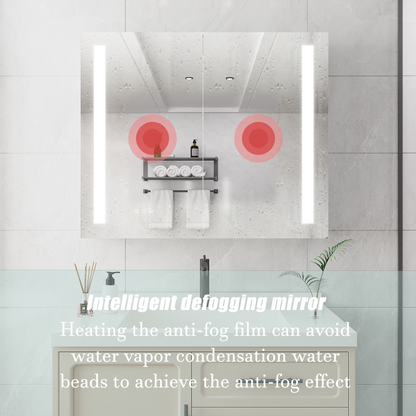Nook Medicine Cabinet with LED Vanity Mirror