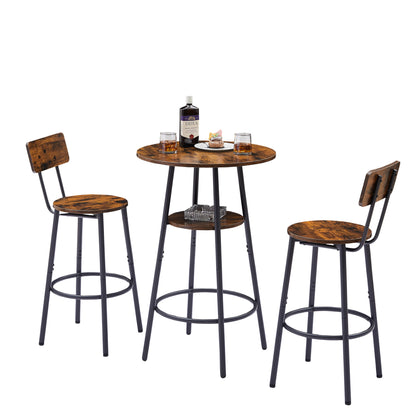 Barnwood Bar Stool Set  - 3 pcs Set
