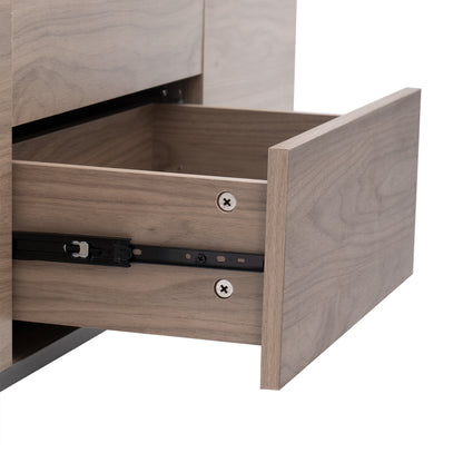 Regalia Modern Lift Top Coffee - Walnut & Black