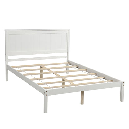Rhoda Full Size Platform Bed Frame - White