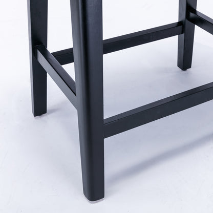 Farmhouse Counter Stools Height 25" -  Gray Set of 2