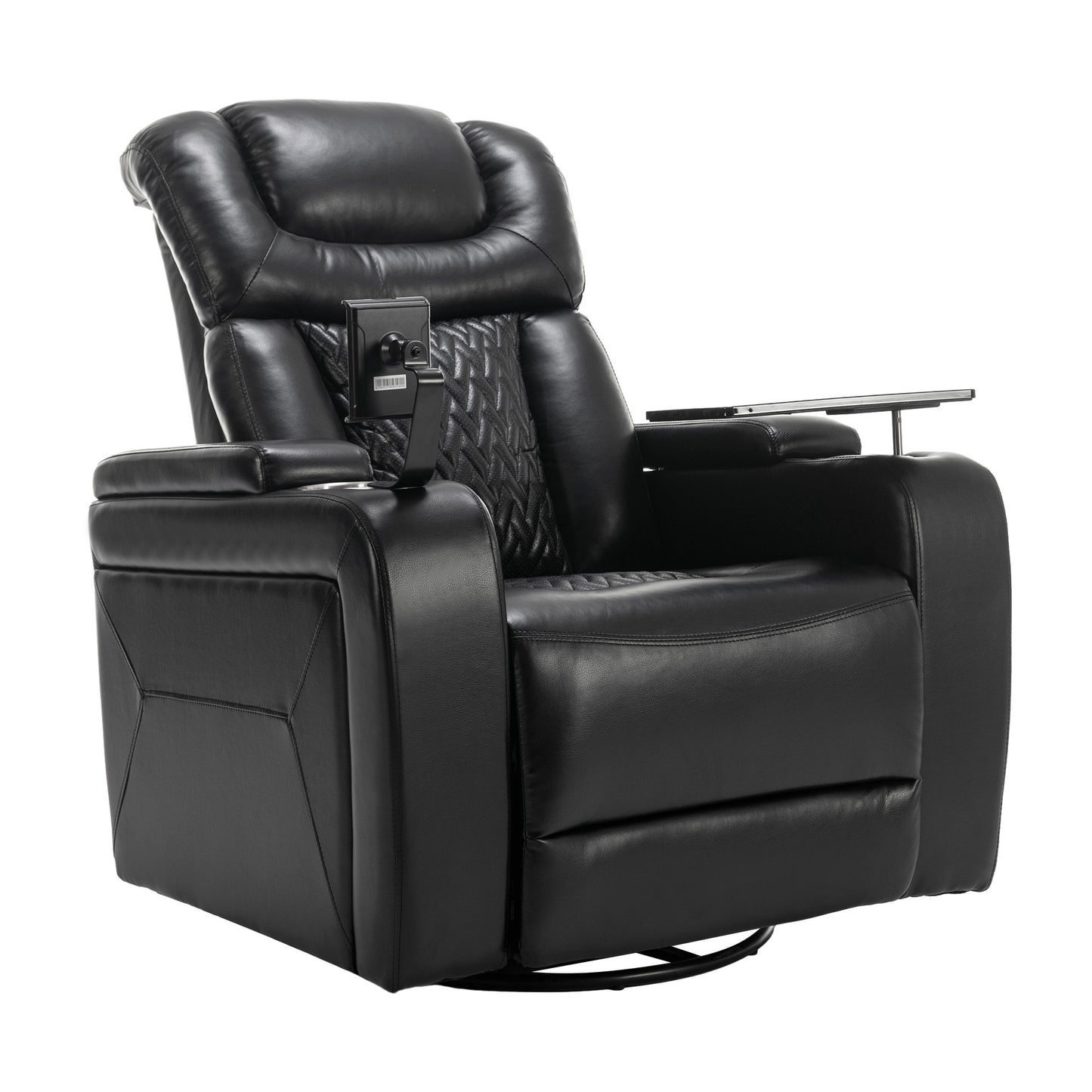 Comfort Max 270 Degree Swivel Power Recliner - Black