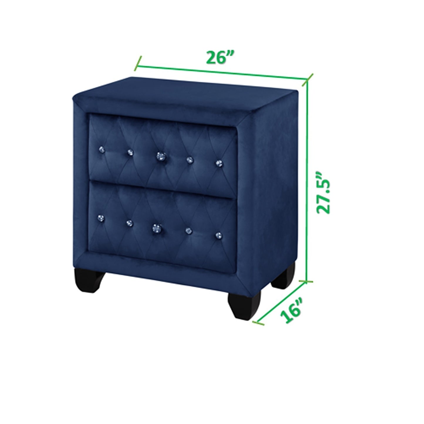 Sophia Nightstand - Blue