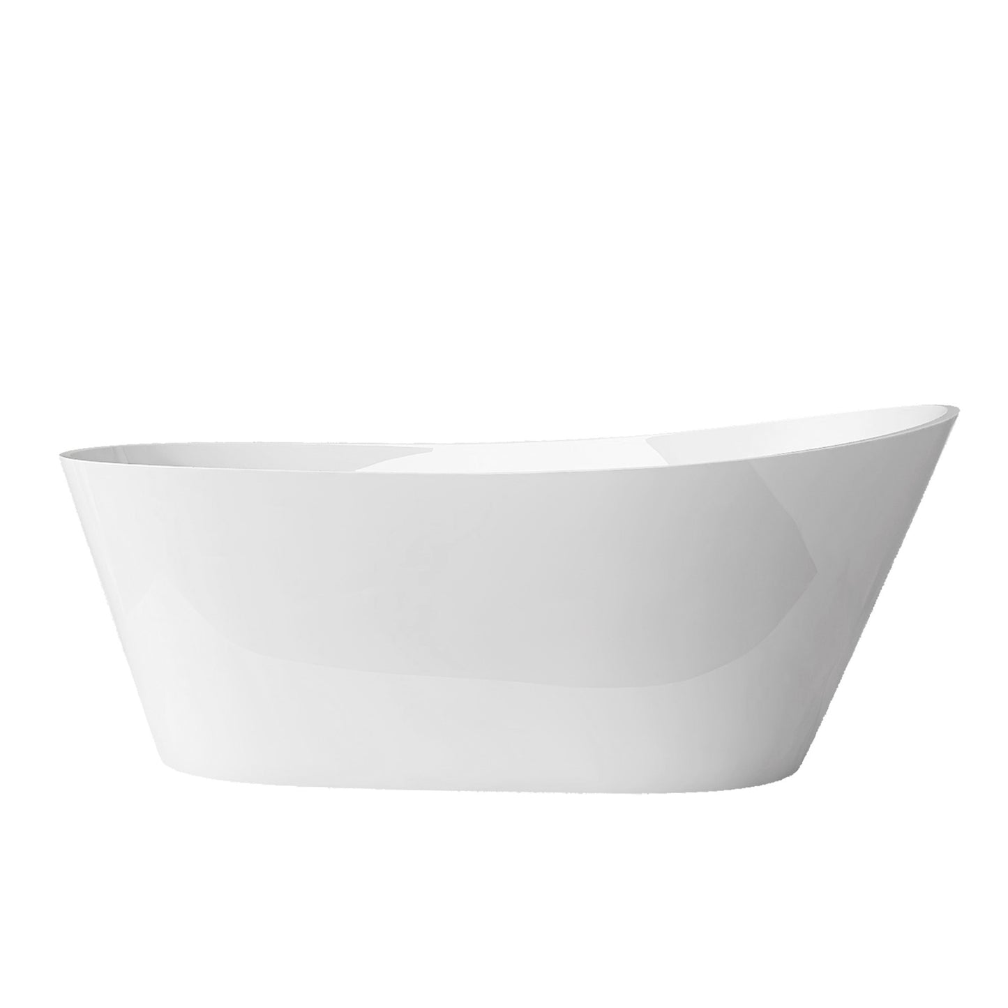 Cavi 67" Acrylic Freestanding Soaking Bathtub  - Gloss White