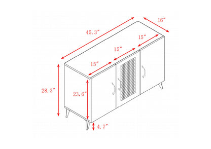Alivia 3- RattanDoor Sideboard Buffet