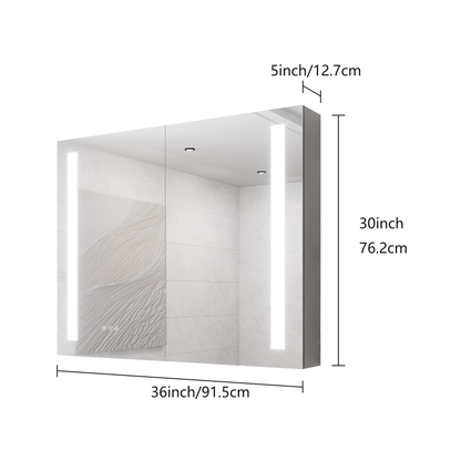 Nook Medicine Cabinet with LED Vanity Mirror