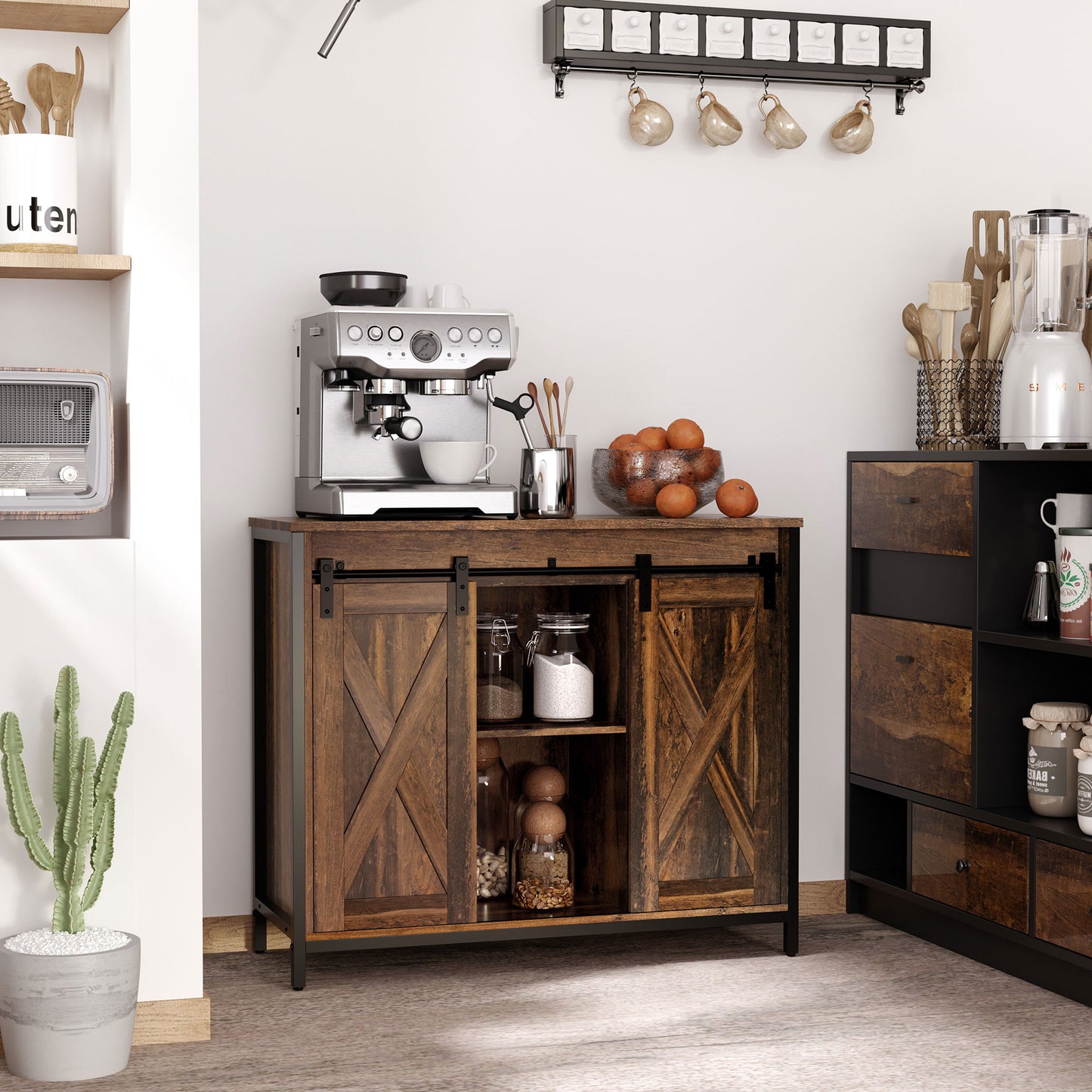 Decora Industrial Sideboard Buffet Cabinet