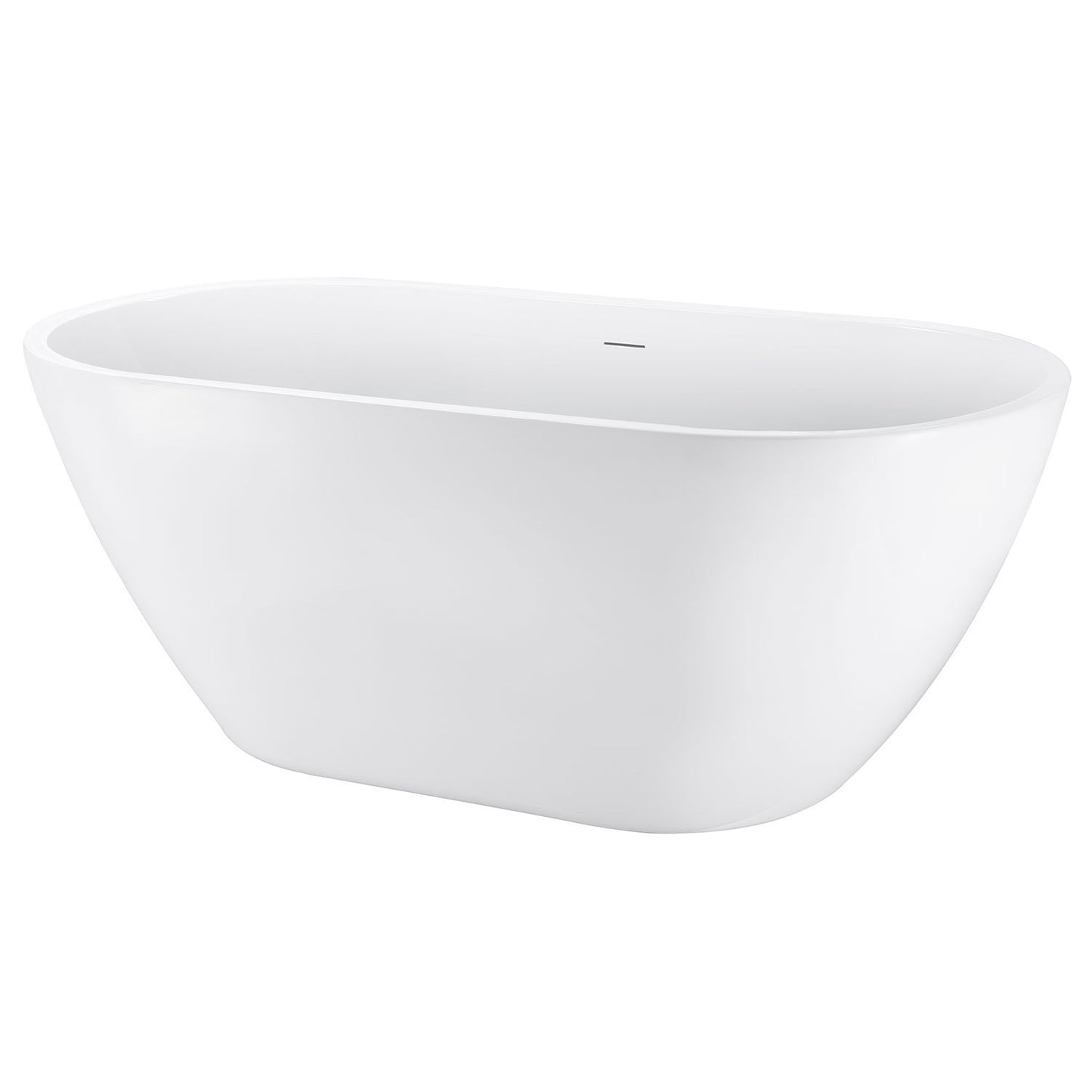 Maya 65" Acrylic Freestanding Soaking Bathtub  - White