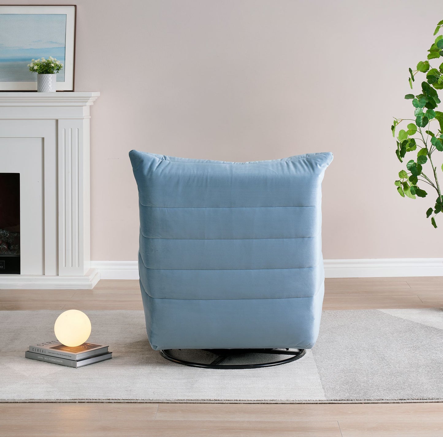 Seraphina  Rotatable Recliner Chair - Blue