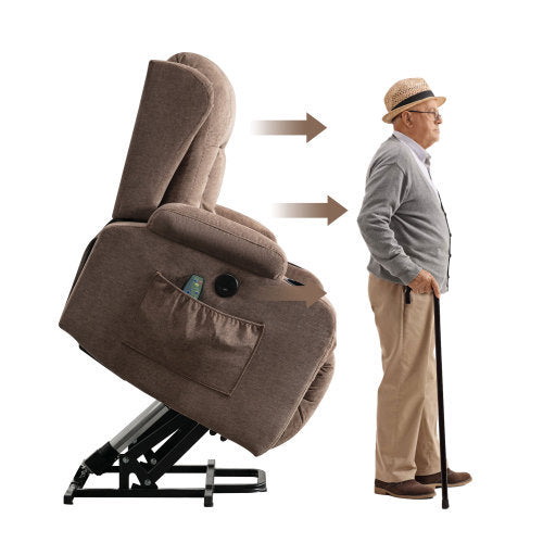 Parsons Power Lift Recliner Chair - Brown