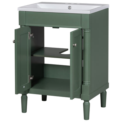 Modern Storage Bathroom Vanity with Top Sink