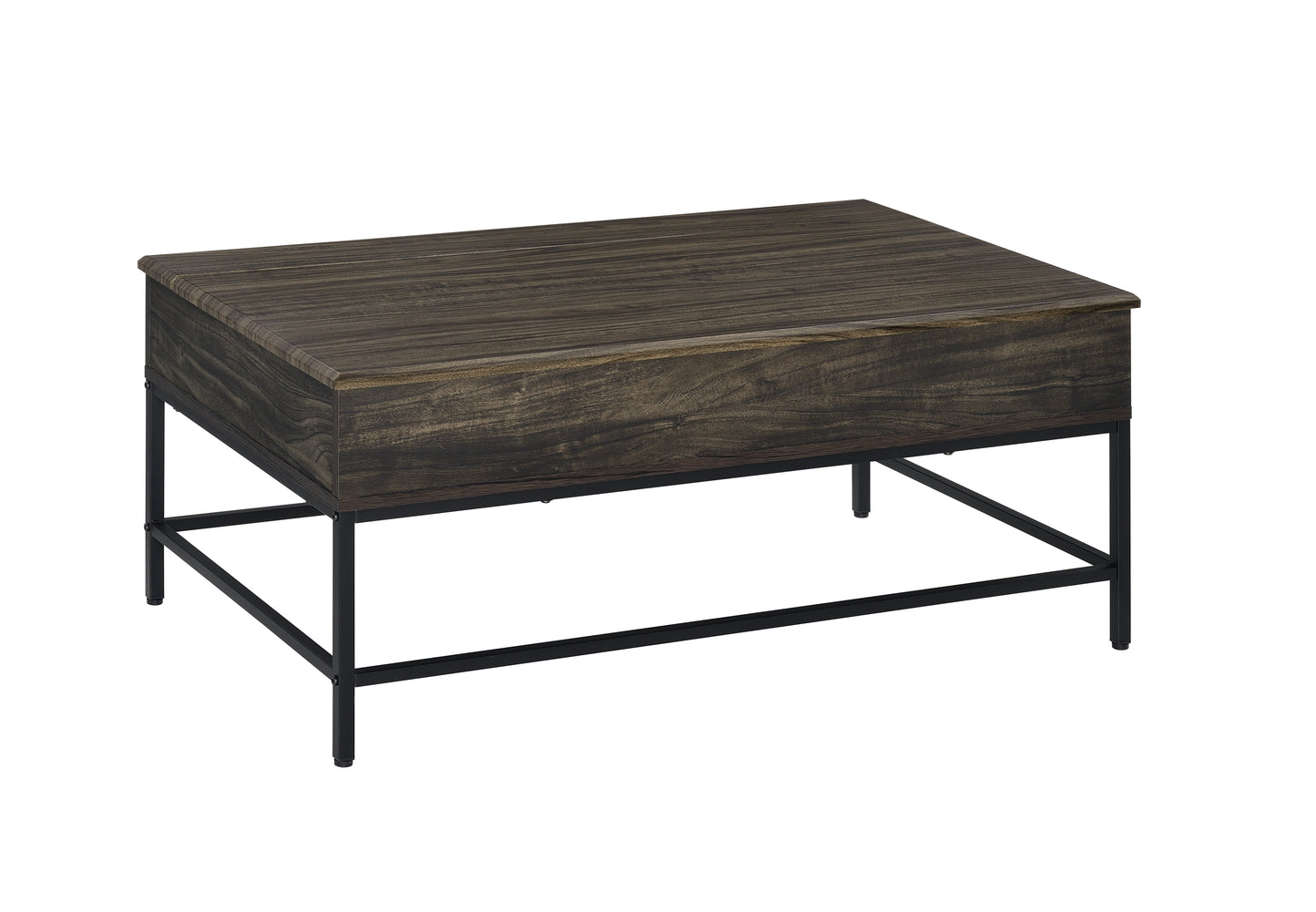Cliff Lift Top Coffee Table and 2 End Table 3 Piece Set  - Brown