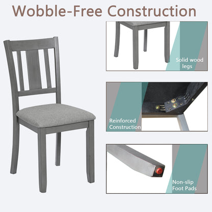 Payton Dining Chairs with Padded Seat (Set of 4) - Gray